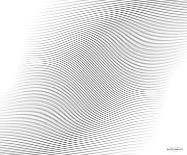 Soyut çarpık Çapraz Çizgili Arkaplan. Fikirleriniz için bükülmüş eğimli vektör şablonu, monokromatik çizgi dokusu, dalgalı çizgi dokusu. İş tasarımınız için yepyeni bir tarz.