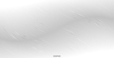 Soyut arkaplan, fikirleriniz için vektör şablonu, monokromatik çizgi dokusu, dalgalı çizgi dokusu