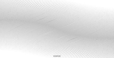 Soyut arkaplan, fikirleriniz için vektör şablonu, monokromatik çizgi dokusu, dalgalı çizgi dokusu