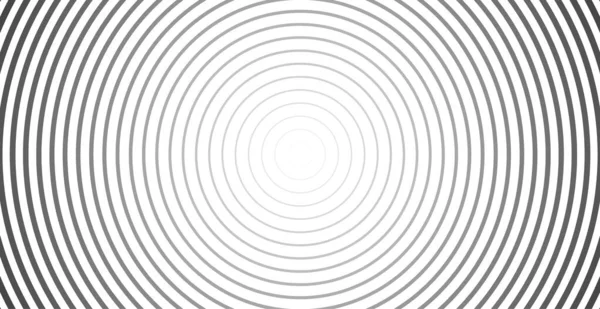 Eşmerkezli daire. Ses dalgası için resim. Soyut çember çizgisi deseni. Siyah beyaz grafikler