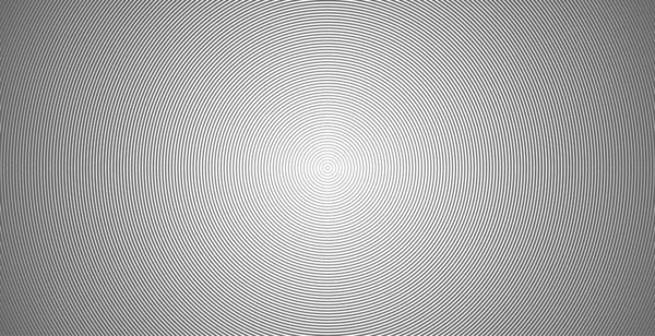 Koncentrisk Cirkel Illustration För Ljudvåg Abstrakt Cirkelmönster Svart Och Vit — Stock vektor