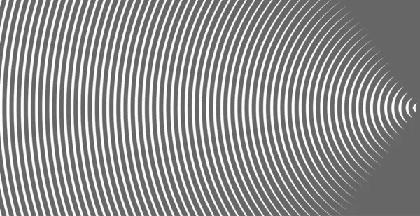アブストラクトベクトル円の半黒背景 グラデーションレトロラインパターンデザイン モノクロームグラフィック — ストックベクタ