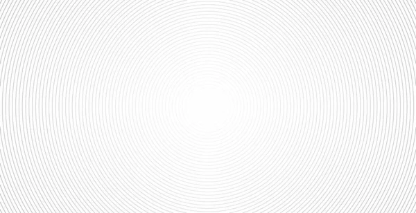 Koncentrisk Cirkel Illustration För Ljudvåg Abstrakt Cirkelmönster Svart Och Vit — Stock vektor