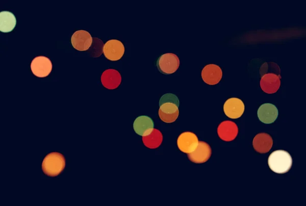 Blur Light Out Focus Bohek Éjszakai Fény — Stock Fotó