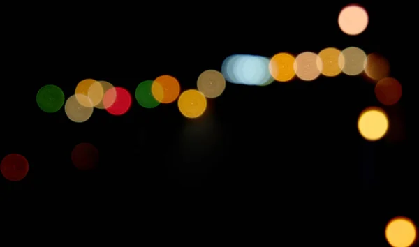 Blur Light Out Focus Bohek Night Light — Stock Photo, Image