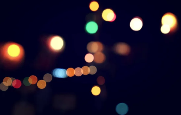 Unscharfes Licht Unschärfe Bohek Nachtlicht — Stockfoto