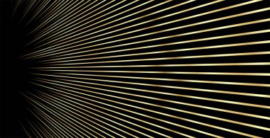 Çizgili altın rengi. Altın renkli çizgili arka plan. Soyut altın çizgi dokusu. desen vektör illüstrasyonu.