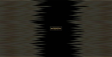 Çizgili altın rengi. Altın renkli çizgili arka plan. Soyut altın çizgi dokusu. desen vektör illüstrasyonu.