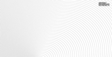 Soyut vektör çemberi yarım ton siyah arkaplan. Gradyan retro çizgi desen tasarımı. Tek renkli grafikler. Ses dalgası için daire çiz. vektör illüstrasyonu