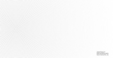 Soyut vektör çemberi yarım ton siyah arkaplan. Gradyan retro çizgi desen tasarımı. Tek renkli grafikler. Ses dalgası için daire çiz. vektör illüstrasyonu