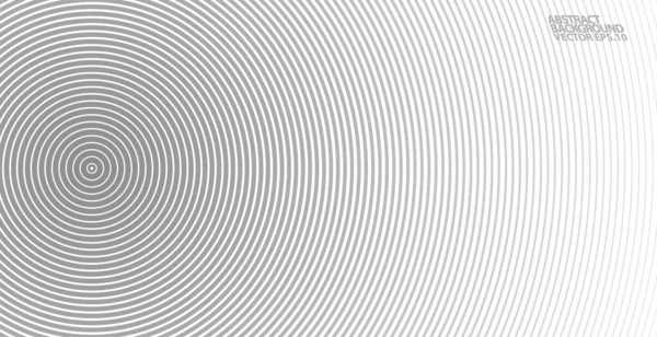 Soyut vektör çemberi yarım ton siyah arkaplan. Gradyan retro çizgi desen tasarımı. Tek renkli grafikler. Ses dalgası için daire çiz. vektör illüstrasyonu