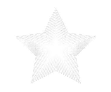 Yıldız logosu. Yıldız çizgili ikon, işaret, sembol, düz dizayn, düğme, ağ. vektör - illüstrasyon 10.