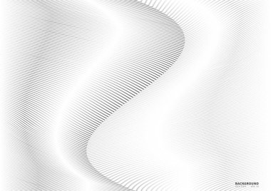 Soyut Desen arkaplanı, fikirleriniz için vektör şablonu, monokromatik çizgi dokusu, dalgalı çizgi dokusu