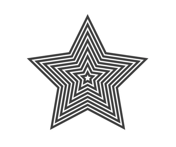 Star Logo Star Lined Icon Sign Symbol Flat Design Button — Image vectorielle