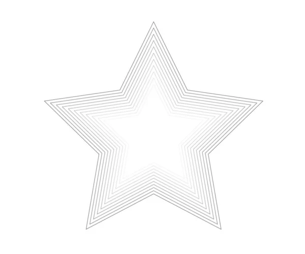 Logo Estrella Estrella Alineada Icono Signo Símbolo Diseño Plano Botón — Archivo Imágenes Vectoriales
