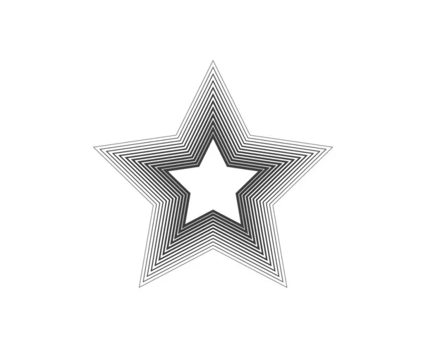 Star Logo Star Lined Icon Sign Symbol Flat Design Button — ストックベクタ