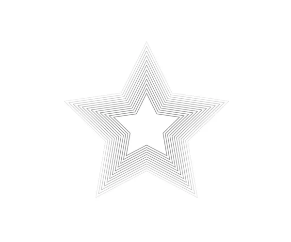 Star Logo Star Lined Icon Sign Symbol Flat Design Button — Image vectorielle