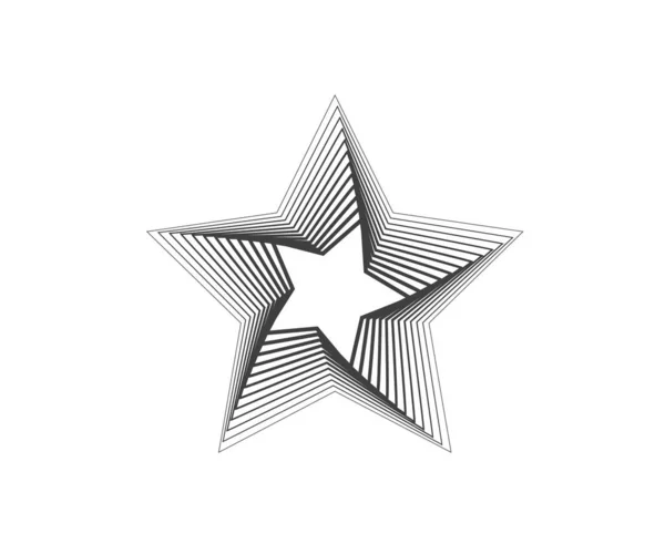 Star Logo Star Lined Icon Sign Symbol Flat Design Button — ストックベクタ