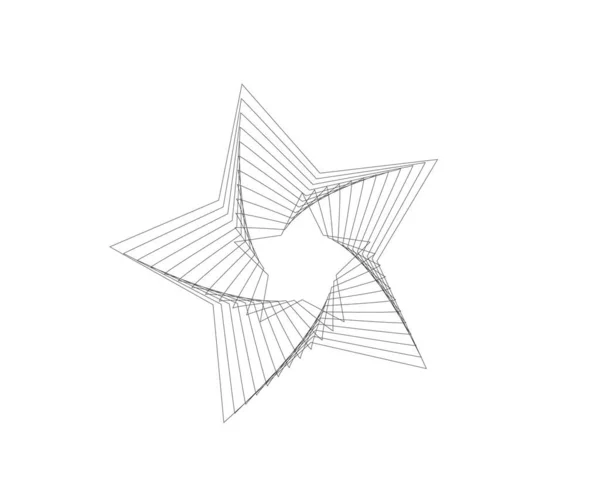 Stern Logo Sternengesäumtes Symbol Zeichen Symbol Flaches Design Taste Web — Stockvektor