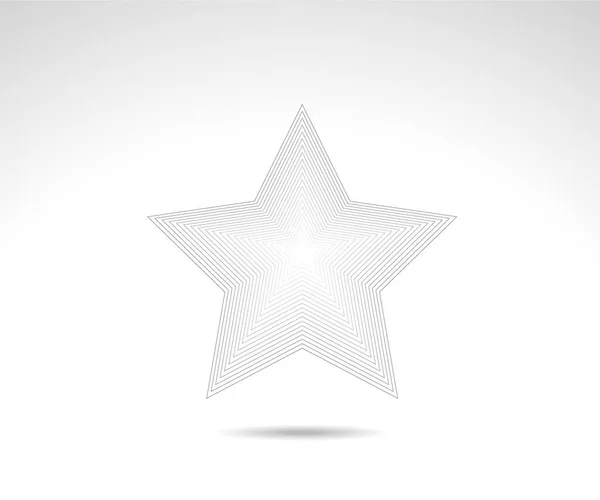 Logo Estrella Estrella Alineada Icono Signo Símbolo Diseño Plano Botón — Vector de stock