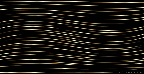 Смугастий Візерунок Золотий Розкішний Колір Золотий Блиск Смуги Фону Абстрактна — стоковий вектор