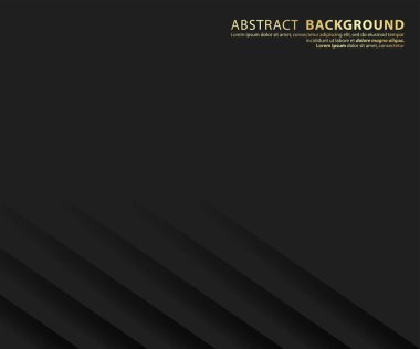 Birinci sınıf bir geçmiş. Soyut lüks model. Altın renkli çizgili arka plan. Soyut altın çizgi dokusu. Siyah desen vektör illüstrasyonu.