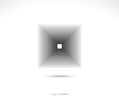 Geometrik kare logosu. Felç kare çerçevesi. Satır simgesi, işaret, sembol, düz tasarım, düğme, ağ, resim çerçevesi. vektör - illüstrasyon 10.