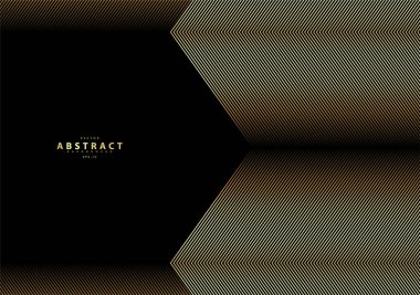 Çizgili altın rengi. Altın renkli çizgili arka plan. Soyut altın çizgi dokusu. desen vektör illüstrasyonu.