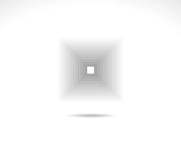 Геометричний Логотип Square Інсульт Квадратної Рамки Піктограма Лінії Знак Символ — стоковий вектор