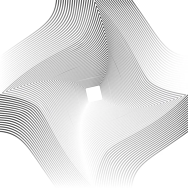 Абстрактний Діагональний Смугастий Фон Векторні Вигнуті Звивисті Ковзання Візерунок Хвилястих — стоковий вектор