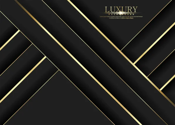 Antecedentes Premium Padrão Luxo Abstrato Ouro Brilho Listras Fundo Textura — Vetor de Stock