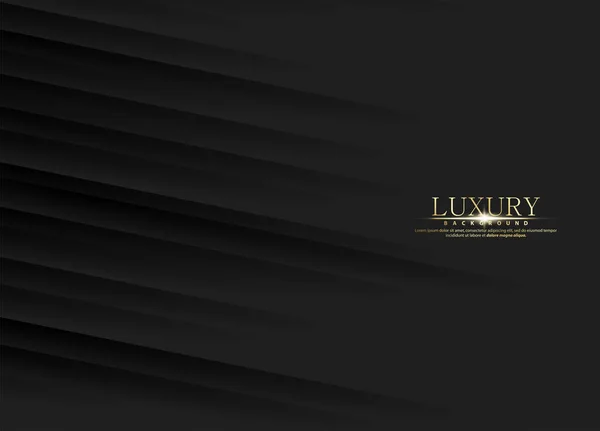 Abstract Black Luxury Background Shiny Lines Elegant Modern Design — Vetor de Stock