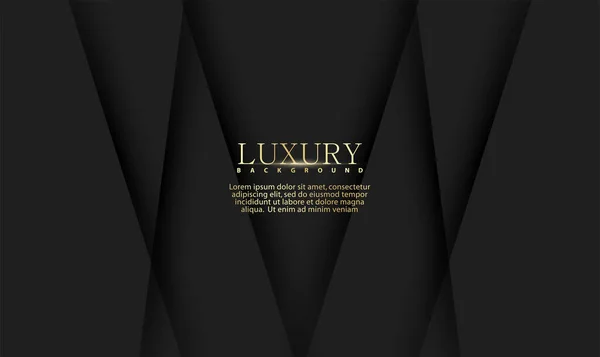 Absztrakt Fekete Luxus Háttér Fényes Vonalak Elegáns Modern Design — Stock Vector