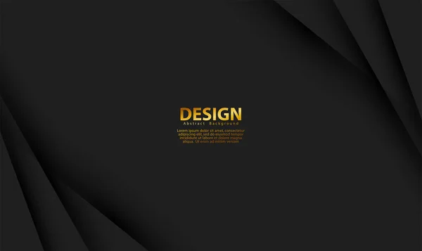 Abstraktní Černé Luxusní Pozadí Lesklými Liniemi Elegantní Moderní Design — Stockový vektor