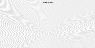 Soyut vektör çemberi yarım ton siyah arkaplan. Gradyan retro çizgi desen tasarımı. Tek renkli grafikler. Ses dalgası için daire çiz. vektör illüstrasyonu