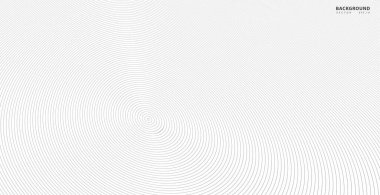 Soyut vektör çemberi yarım ton siyah arkaplan. Gradyan retro çizgi desen tasarımı. Tek renkli grafikler. Ses dalgası için daire çiz. vektör illüstrasyonu