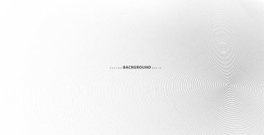 Soyut vektör çemberi yarım ton siyah arkaplan. Gradyan retro çizgi desen tasarımı. Tek renkli grafikler. Ses dalgası için daire çiz. vektör illüstrasyonu