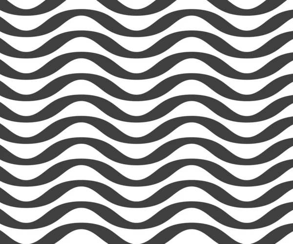 Basit dalgasız dalga çizgisi, düz desen, siyah & beyaz, web tasarımı, tebrik kartı, tekstil, teknoloji arka planı, Eps 10 vektör çizimi