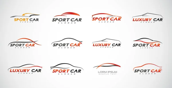 Een Set Van Car Logo Vectorverzameling Concept Voertuigillustratie — Stockvector