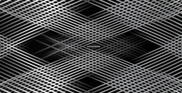 Fond Noir Abstrait Avec Des Lignes Diagonales — Image vectorielle
