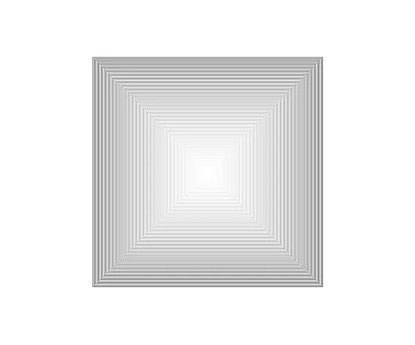 Geometric Square Logo Stroke Square Frame Line Icon Sign Symbol — стоковый вектор