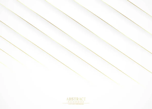 Bílé Luxusní Abstraktní Pozadí Zlatými Liniemi Stíny Prémiová Vektorová Ilustrace — Stockový vektor