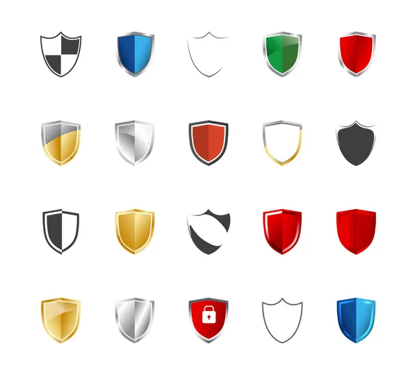 Icono Del Escudo Logo Empresa Seguridad Símbolo Escudo Para Diseño — Vector de stock