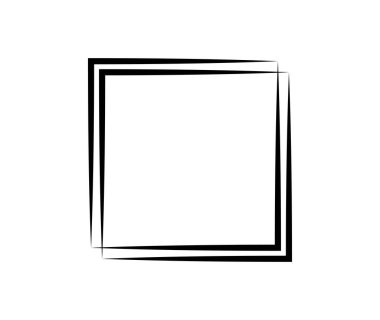 Kare kare. Geometrik soyut kare ögesi. Vektör illüstrasyonu