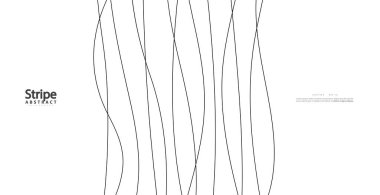 El çizgileri. Soyut desen dalgası basit, pürüzsüz desen, web tasarımı, tebrik kartı, tekstil, teknoloji arka planı, Eps 10 vektör illüstrasyonu