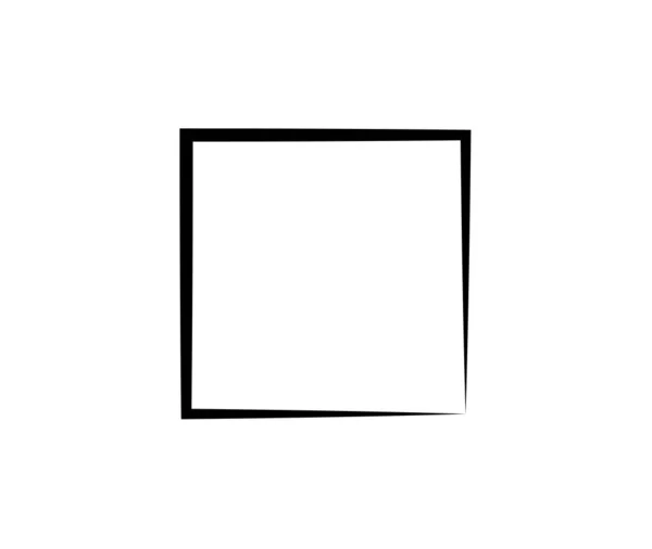 Quadrato Elemento Geometrico Quadrato Astratto Illustrazione Vettoriale — Vettoriale Stock