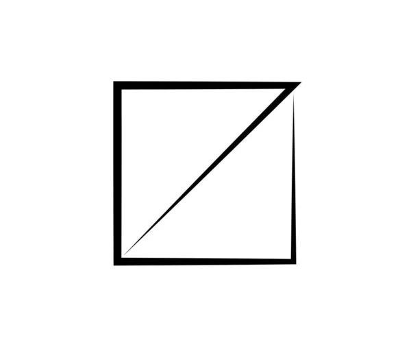 Quadro Quadrado Elemento Quadrado Abstrato Geométrico Ilustração Vetorial —  Vetores de Stock