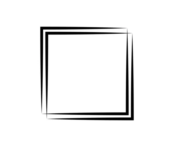 Vierkant Frame Geometrische Abstracte Vierkante Element Vectorillustratie — Stockvector