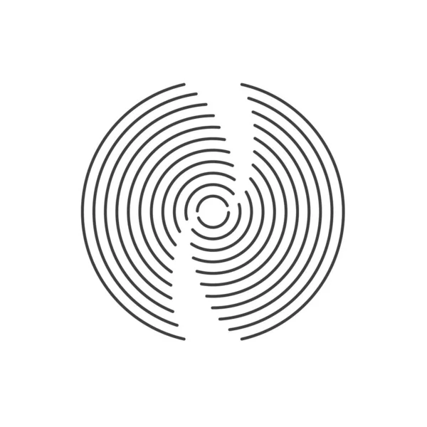 Абстрактный Дизайн Логотипа Логотип Круговой Завихрения Векторная Иллюстрация — стоковый вектор