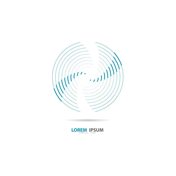 Абстрактний Дизайн Логотипу Логотип Кругової Вихрової Труби Векторні Ілюстрації — стоковий вектор